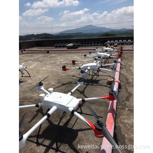 30km 75 Minutes 6-Rotor 15kg Paylaod Drone 4K 60X Zoom